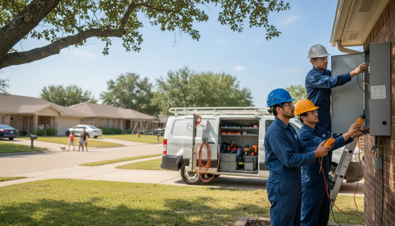 Certified electrician providing emergency electrical services in Nashville, AR